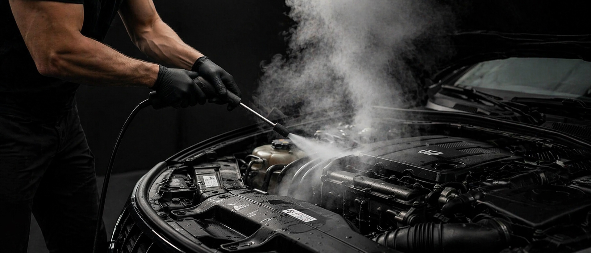 Мойка двигателя паром