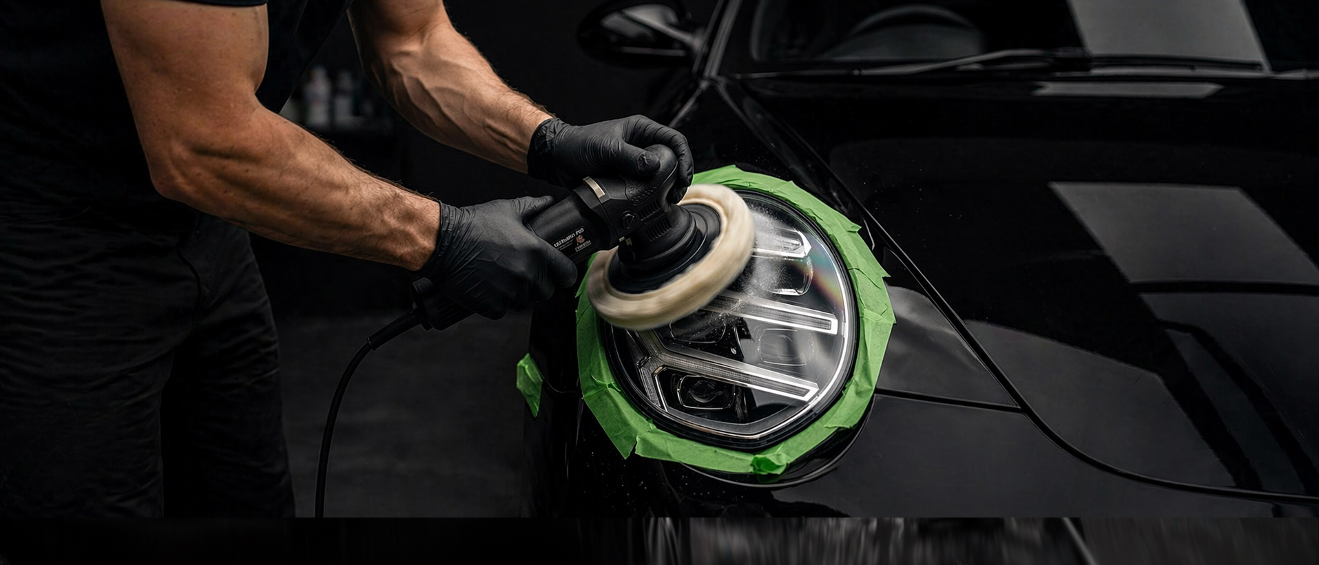 Полировка фар авто